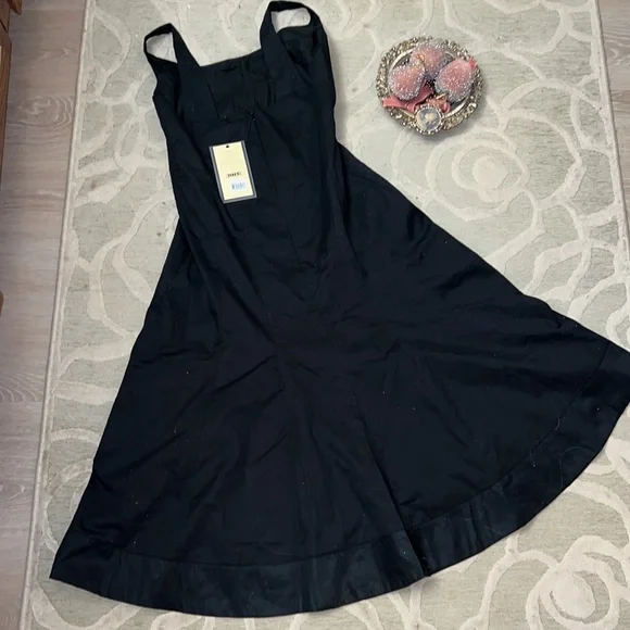 NWT🌷BITTEN BY SARAH JESSICA PARKER🌷 black cotton fully lined sundress - Picture 4 of 9